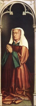  esposa Lienzo - El Retablo de Gante La esposa del donante Renacimiento Jan van Eyck